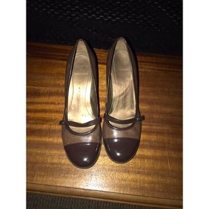 COPY - Bandolino brown short heel shoe